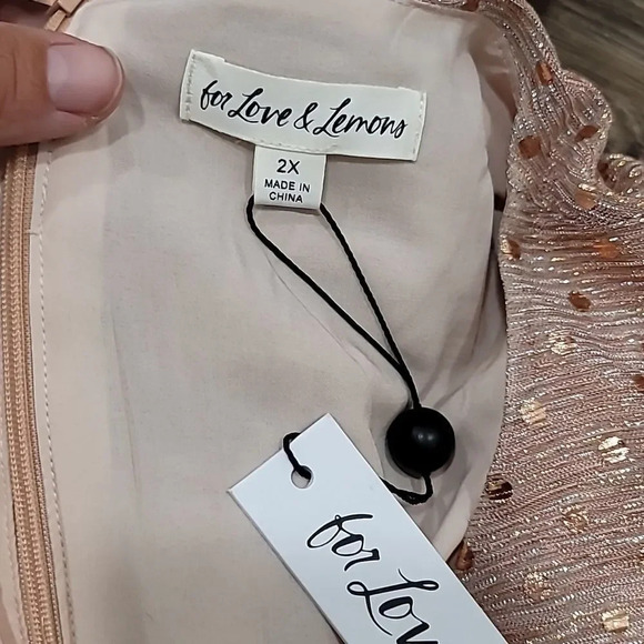 FOR Love & Lemons Ruffled Sequin-Embellished Minidress - Picture 8 of 13